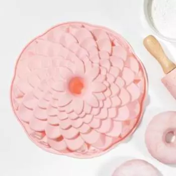 Форма для выпечки Доляна «Хризантема», 21,5×5,5 см, цвет МИКС