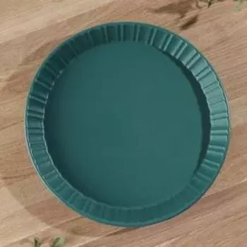 Форма для выпечки Доляна «Камея», 20,5×3,1 см, цвет изумруд