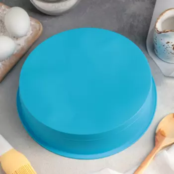 Форма для выпечки Доляна «Круг», силикон, 245 см, диаметр дна 21.5 см, МИКС