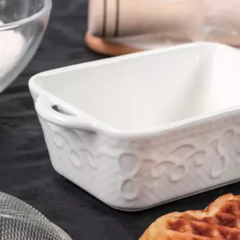 Форма для выпечки из жаропрочной керамики Доляна «Ланзо», 169,2 см, цвет белый