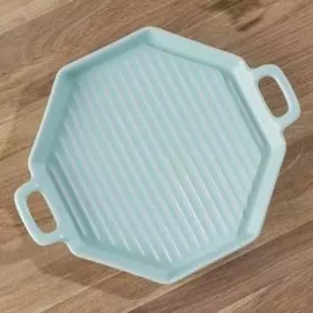 Форма для выпечки Доляна «Мадера», 21,8×17,8×2,8 см, цвет мятный