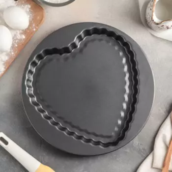 Форма для выпечки Доляна «Ренард», 27×3,5 см, антипригарное покрытие, цвет красный