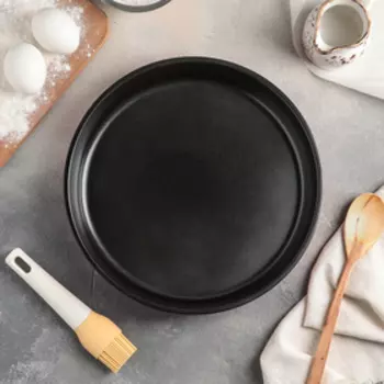 Форма для выпечки Доляна «Ренард», 28×4,6 см, антипригарное покрытие, цвет бордовый