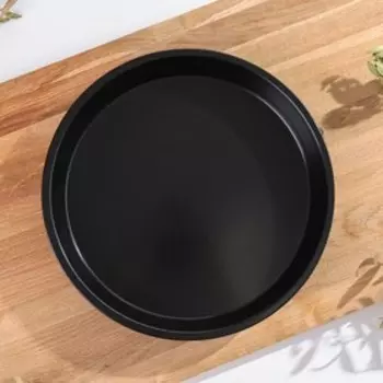 Форма для выпечки Доляна «Жаклин. Круг», d=24 см, антипригарное покрытие, цвет чёрный