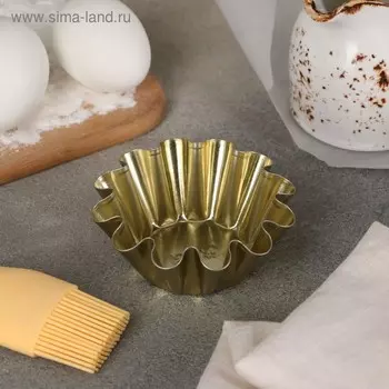 Форма для выпечки кекса, h=4 см, d=9 см, антипригарное покрытие