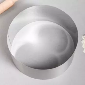 Форма для выпечки и выкладки «Круг», h=12 см, d=26 см, нержавеющая сталь