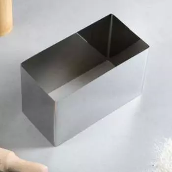 Форма для выпечки и выкладки "Прямоугольная", H-12 см, 10 х 20 см