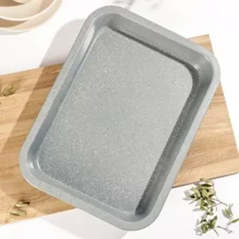 Форма для выпечки «Элин Мрамор. Прямоугольник», 39295,5 см, антипригарное покрытие, цвет серый