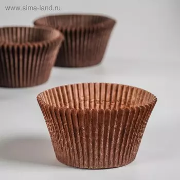 Форма для выпечки коричневая, 5,5 х 4,3 см