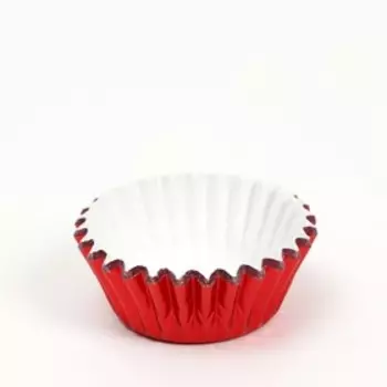 Форма для выпечки капкейков и маффинов, бумажная, круглая, 3.52 см красный