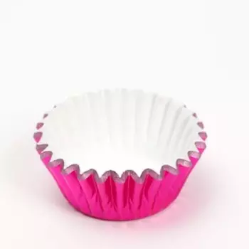 Форма для выпечки капкейков и маффинов, бумажная, круглая, 3.52 см ярко - розовый