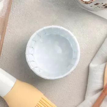 Форма для выпечки круглая Доляна «Горох голубой», d=6.5 см, голубая