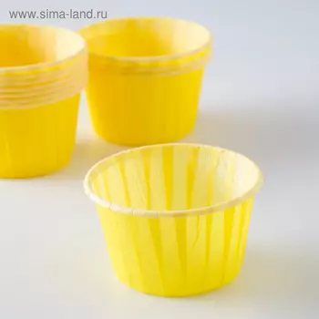 Форма для выпечки "Маффин", желтый, 5 х 4 см