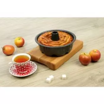 Форма для выпечки «Немецкий кекс. Крепость», 227 см, антипригарное покрытие, цвет чёрный