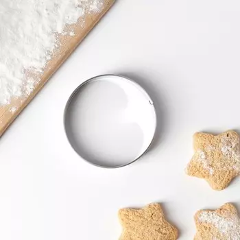 Форма для печенья «Круг», металл, 62 см, серебристая
