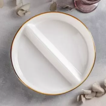 Форма для запекания из жаропрочной керамики «Сапфир», 26×6 см, с делениями, цвет серо-зелёный