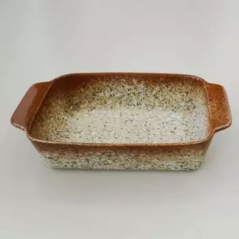 Форма для запекания Jewel «Мрамор», длина 30 см, с ручкой, цвет коричневый