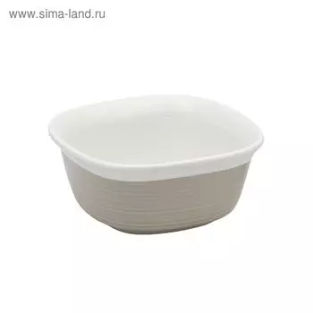 Форма для запекания квадратная, цвет бежевый, 0.6 л