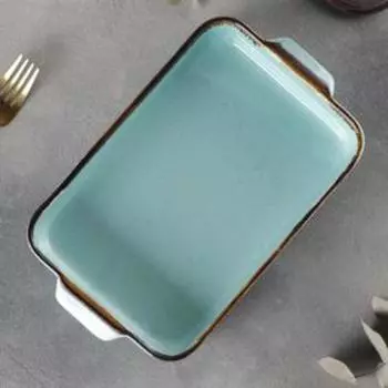 Форма для запекания «Сапфир», 1,2 л, 27×15,8×4,5 см, цвет голубой