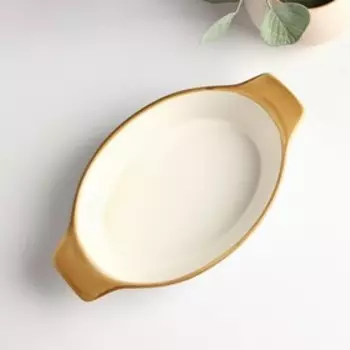 Форма для запекания Доляна «Космос», 500 мл, 22,5134,5 см, овальная, фарфор, синяя