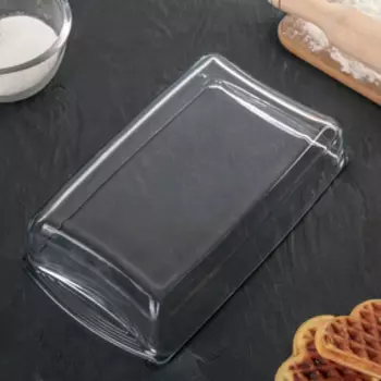 Форма для запекания и выпечки Borcam, 1.32 л, жаропрочное стекло, прозрачная