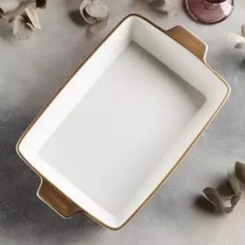 Форма для запекания прямоугольная Доляна «Космос», 34×20,5×5,5 см, цвет красный