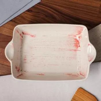 Форма для запекания "Прямоугольная", красный лофт плюс, 31х20х6.5 см, 2 л