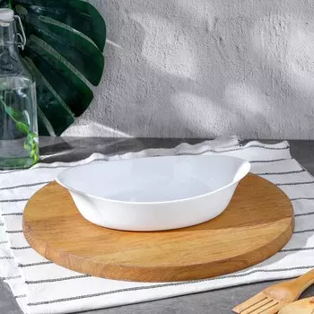 Форма для запекания стеклокерамическая СМАРТ КУЗИН, 2515 см, цвет белый