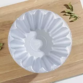 Форма гофрированная, 480, цвет серебряный