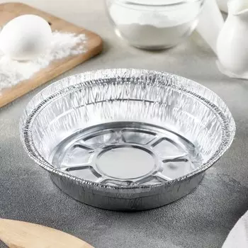 Форма из фольги, 350 мл, внешний диаметр 18,5 см, внутренний диаметр 16,5 см
