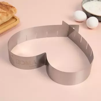 Форма разъёмная для выпечки Сердце «Кухня Дома», 14.5-26.5 см