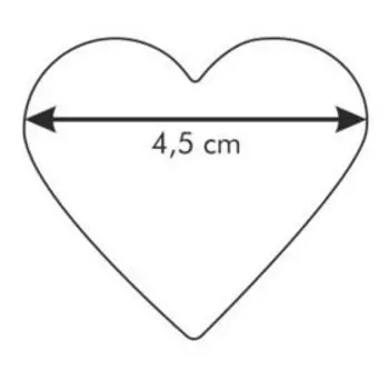 Форма Tescoma Delicia «Сердце» для печенья, 4.5 см