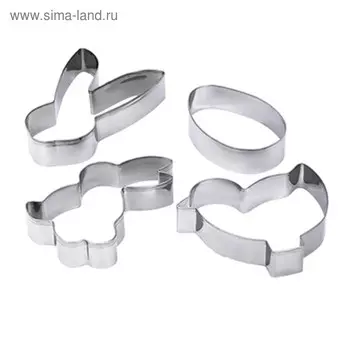 Формочки для печенья «Пасха», 4 шт