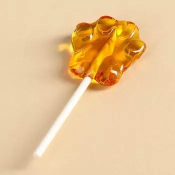 Формовой чупа-чупс «У кого лапки», со вкусом клубники, 8 г.