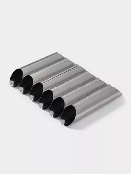 Формы для трубочек Доляна, набор 6 шт., 122.5 см, нержавеющая сталь