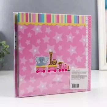 Фотоальбом 12 листов для заполнения и 14 листов для 56 фотографий 10х15 см., "Малышке"