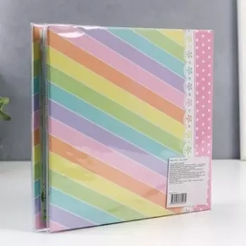 Фотоальбом 12 листов для заполнения и 14 листов для 56 фотографий 10х15 см., "Малышке"