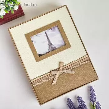 Фотоальбом 200 фото 10х15 см "Бант и кружево" МИКС 25,5х19,5х4 см