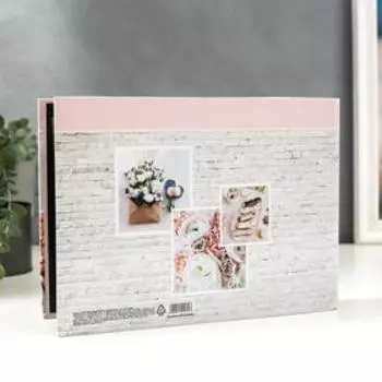 Фотоальбом на кольцах 25 листов «Цветы», с уголками, 2719 см