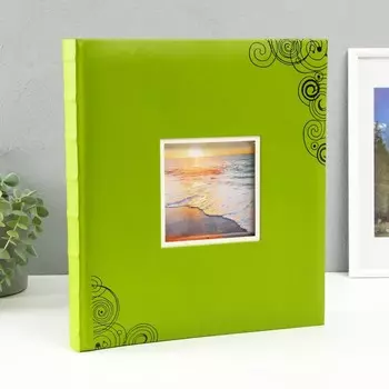 Фотоальбом 29х32 см. 30 листов, "Отдых" иск-я. кожа