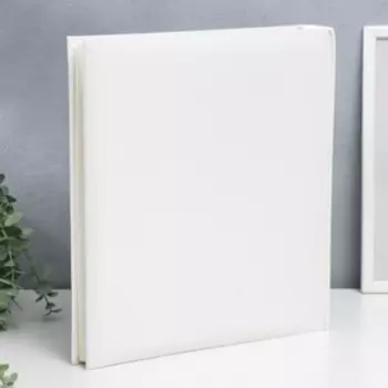 Фотоальбом 50 бумажных листов 29х32 см. "Классика. Белый"