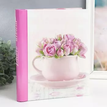 Фотоальбом магнитный "Чашечка с цветами" 20 листов, 23х28 см