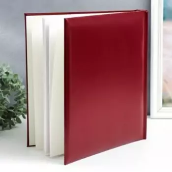Фотоальбом магнитный на 30 листов 29х32 см красный