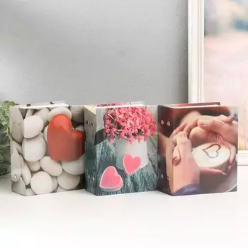 Фотоальбом на 100 фото 10х15 см "Любовь" МИКС