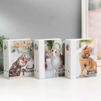 Фотоальбом на 100 фото 10х15 см "Кошки" МИКС
