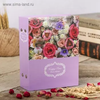 Фотоальбом на 100 фото 10х15 см "Цветочная коллекция-5" МИКС