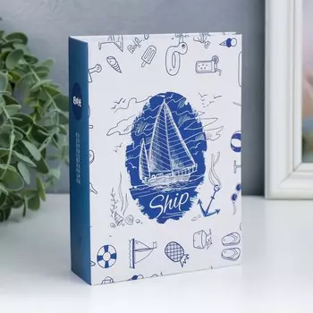 Фотоальбом на 100 фото 10х15 см "Корабль и морские атрибуты" 5х14,1х17,9 см