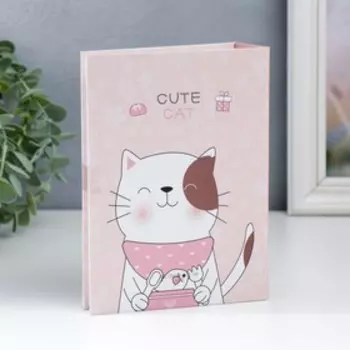 Фотоальбом на 100 фото 10х15 см "Котик обедает рыбкой" 5х14,1х17,9 см