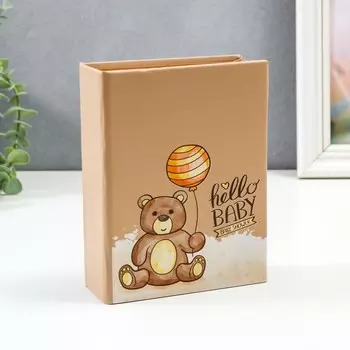 Фотоальбом на 100 фото 10х15 см "Мишка с шариком " кожзам 17х14х5 см