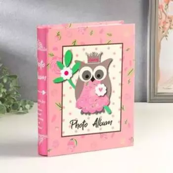 Фотоальбом на 100 фото 10х15 см "Совёнок в горох" в коробке МИКС 26,5х20,5х6 см